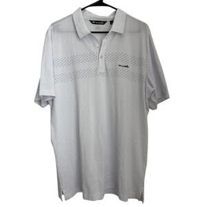 Mens NWOT Travis Mathew Burn Card White Polo Size XL